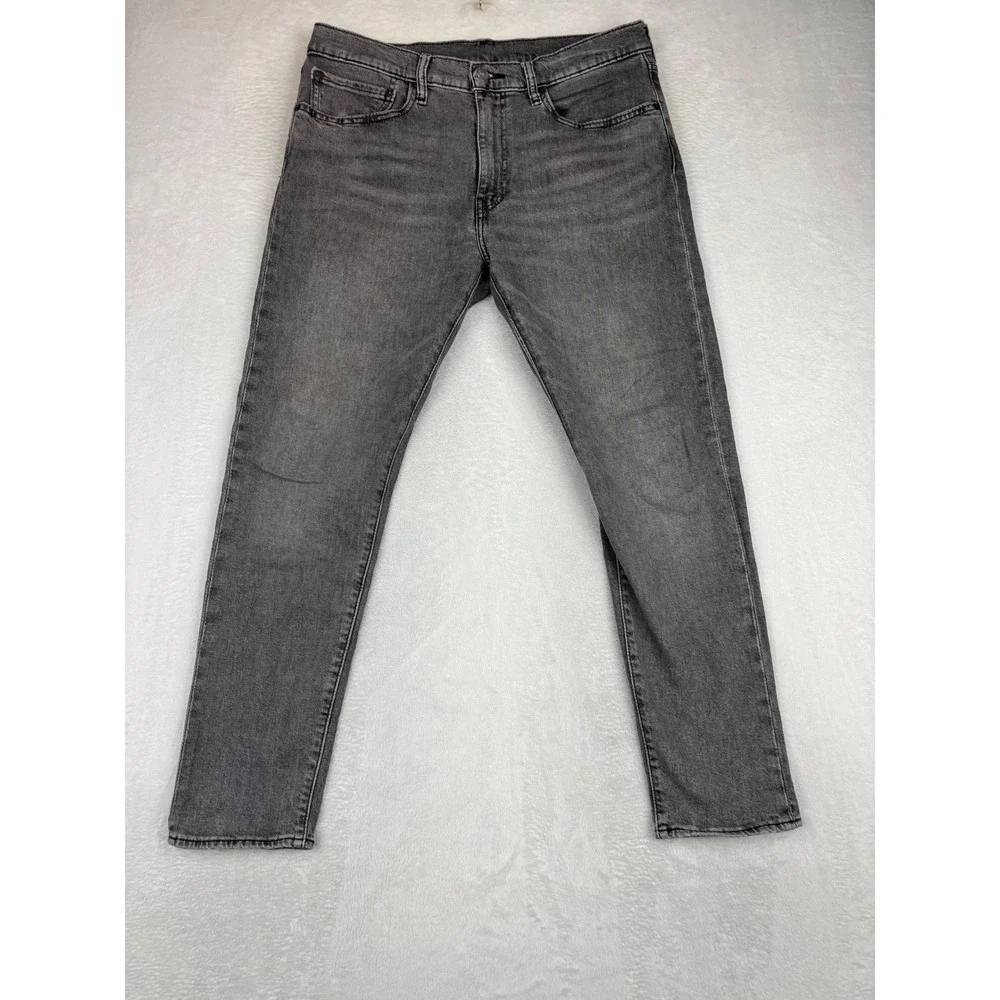 Levis Premium 512 Men's 34x30 Jeans Slim Taper Light Washed Grey Skinny's